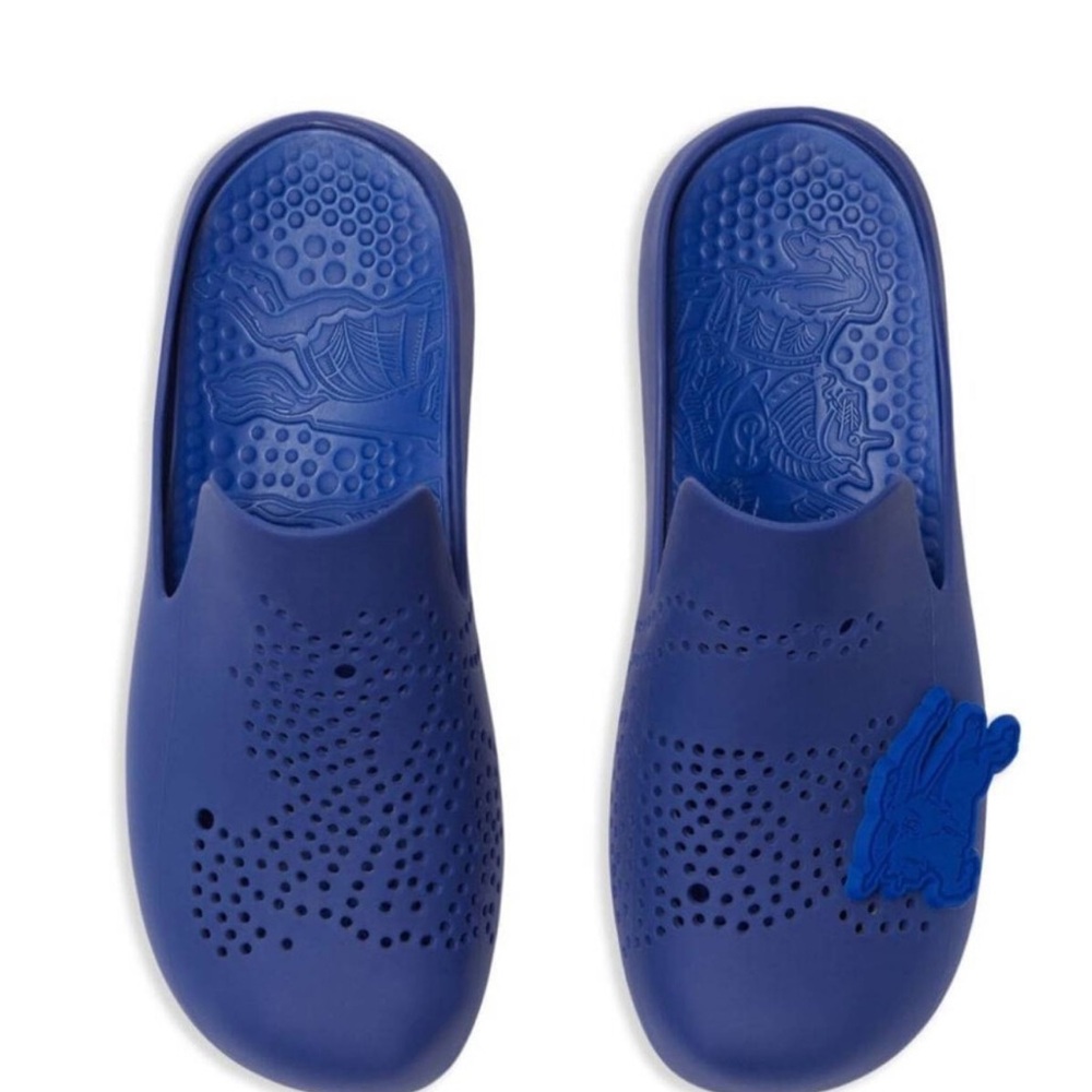 Burberry Blue Knight Clogs - Picture 3 of 8